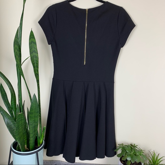 Parker ‘Tara’ Stretch Fit and Flare Black Dress - Picture 7 of 15